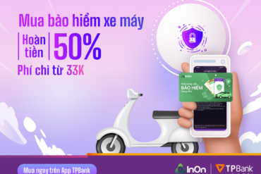 Mua bảo hiểm xe máy chỉ từ 33.000đ ngay trên app TPBank